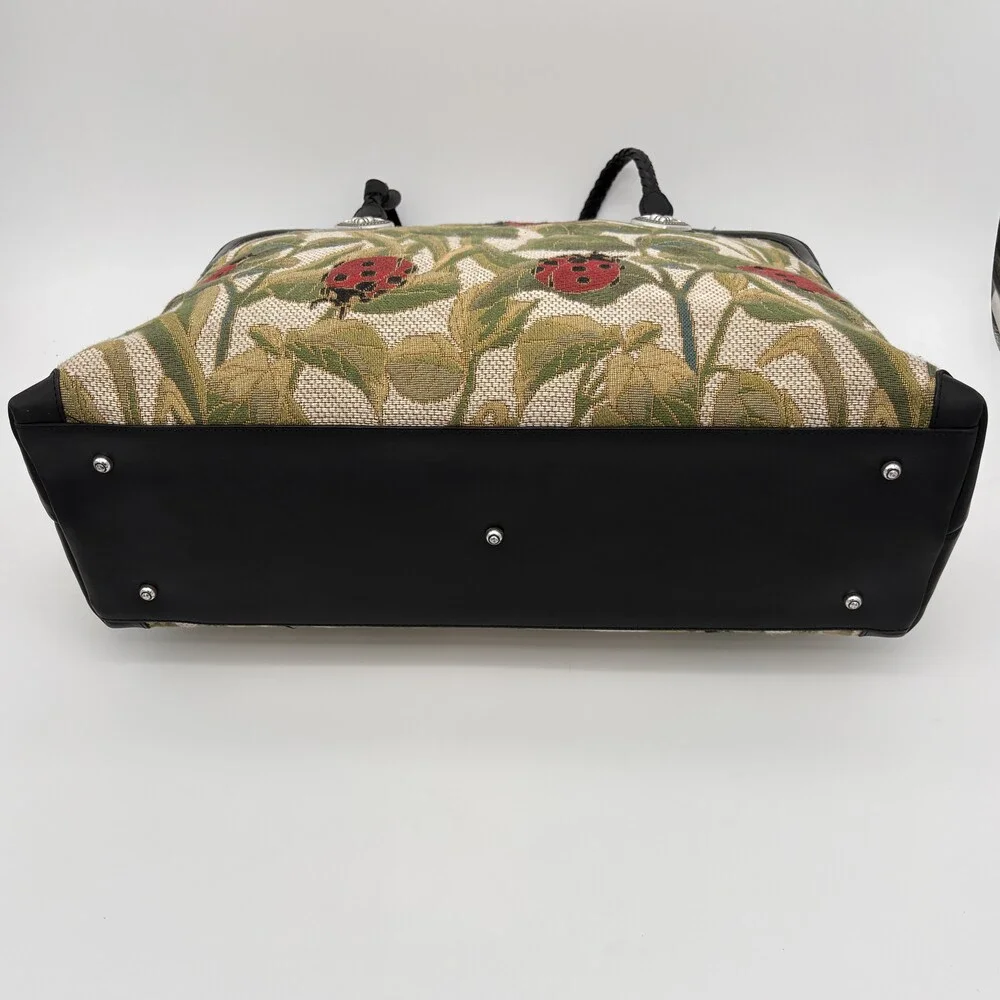 Vintage Brighton Alyssa Ladybug Tapestry Weekender Tote - Picture 6 of 14